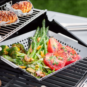Edelstahl Grillkorb mit Löchern – Gemüsekorb für Gas- und Holzkohlegrill
