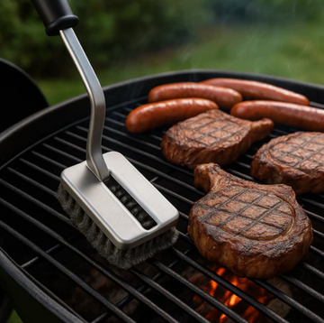 Grillbürste mit Edelstahlborsten und ergonomischem Griff
